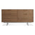 Series 11 6 Drawer Dresser storage BluDot Walnut / Stainless Steel 