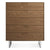 Series 11 Five Drawer Dresser storage BluDot Walnut / Stainless Steel 