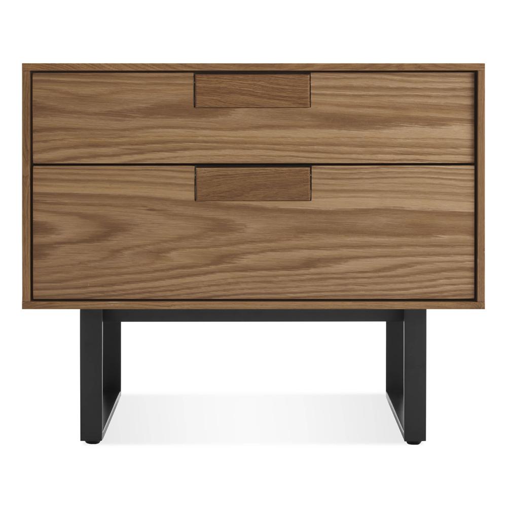 Series 11 Nightstand side/end table BluDot Walnut / Oblivion 