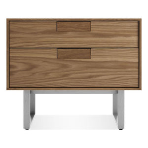 Series 11 Nightstand side/end table BluDot Walnut / Stainless Steel 