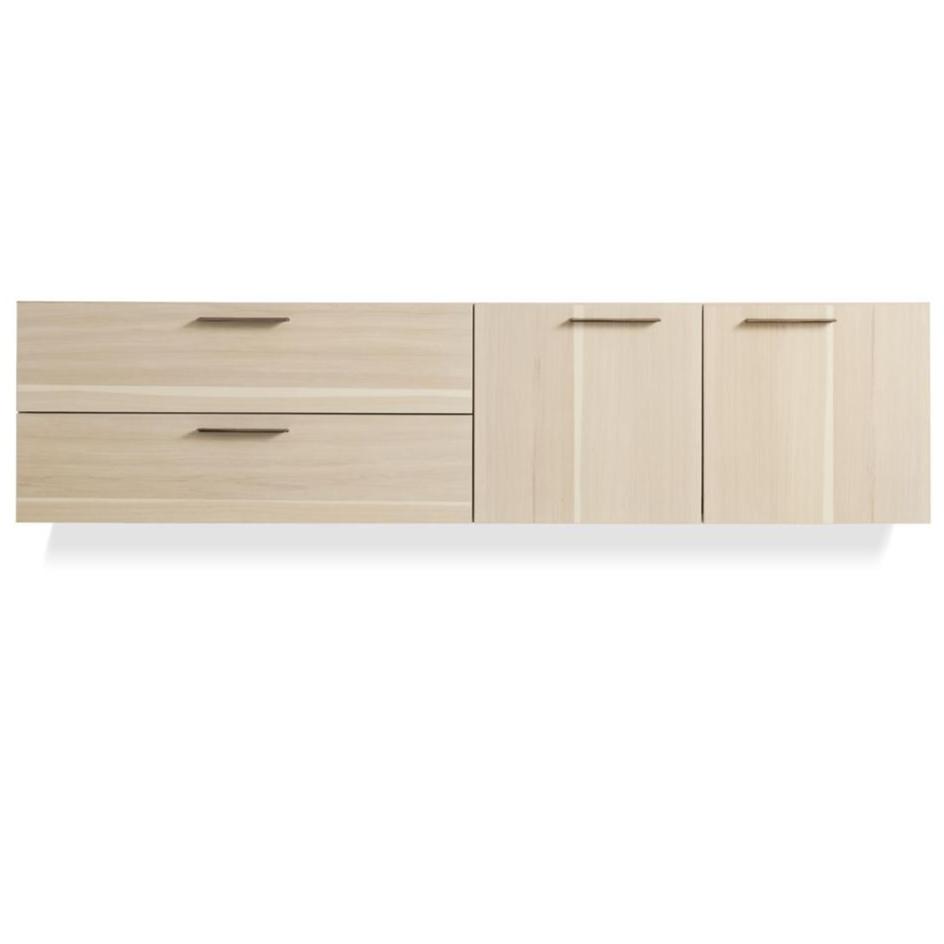 Shale 2 Door / 2 Drawer Wall Mounted Cabinet storage BluDot Hickory 