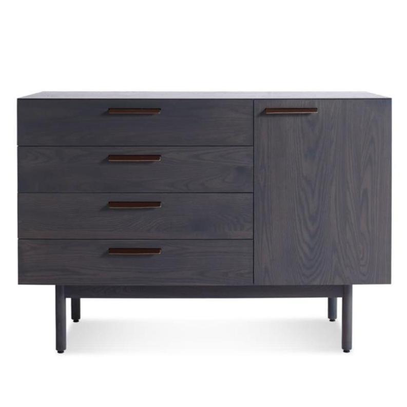 shale 4 drawer / 1 door credenza storage BluDot Smoke 