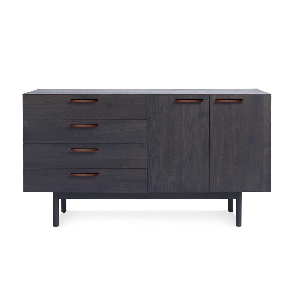 Shale 4 Drawer / 2 Door Credenza storage BluDot Smoke 