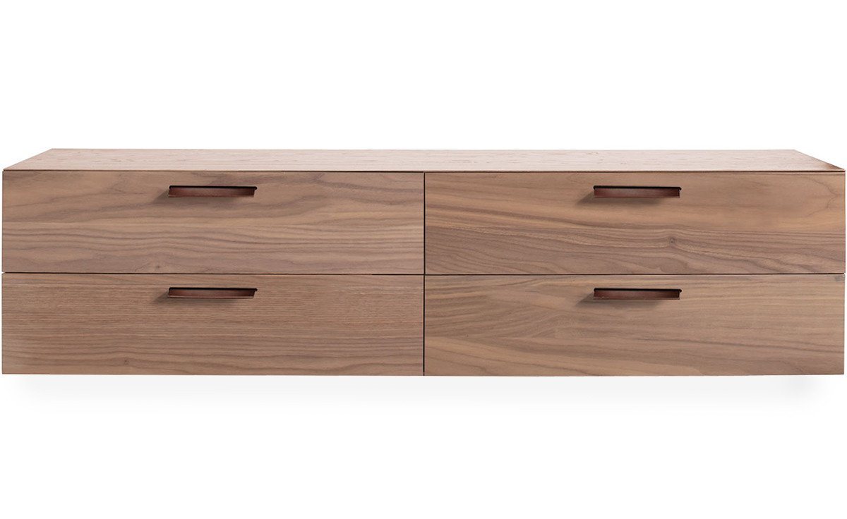 shale 4 drawer wall mounted Cabinet storage BluDot Light Walnut + $ 300.00 