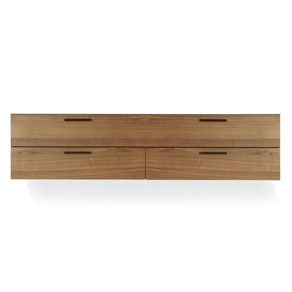 Shale 2 Door / 2 Drawer Wall-Mounted Cabinet, Walnut