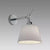 Tolomeo Wall Shade wall / ceiling lamps Artemide Wall Shade 12 Silver Fiber Shade 