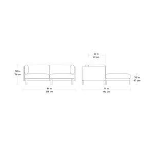Silverlake Loft Bi-Sectional Sofa Gus Modern 