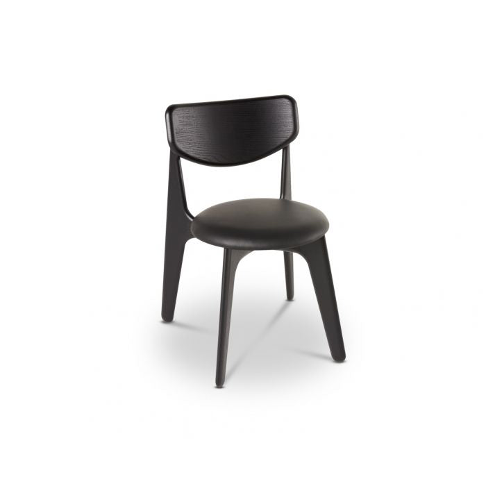 Slab Upholstered Side Chair Side/Dining Tom Dixon Black 