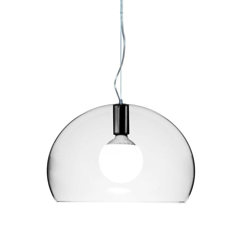 Small Fl/y Suspension Lamp suspension lamps Kartell Transparent Crystal 