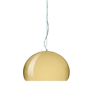 Small Fl/y Suspension Lamp suspension lamps Kartell Metallic Gold 