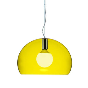 Small Fl/y Suspension Lamp suspension lamps Kartell Transparent Yellow 