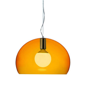 Small Fl/y Suspension Lamp suspension lamps Kartell Transparent Orange 