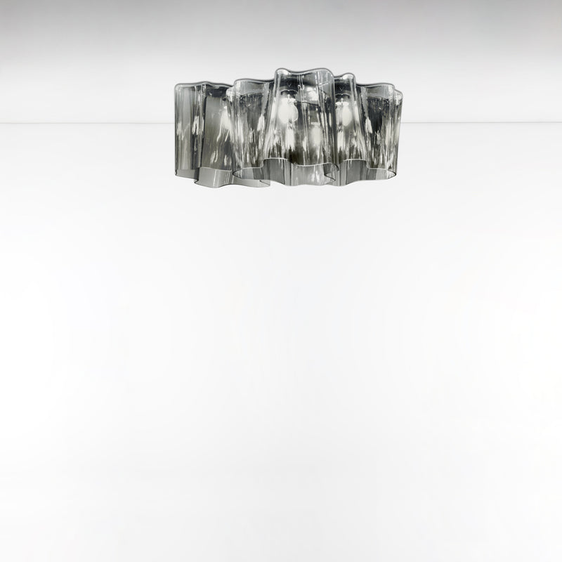 Logico Triple Linear Ceiling wall / ceiling lamps Artemide Mini - Milky White Dimmable 2-Wire 