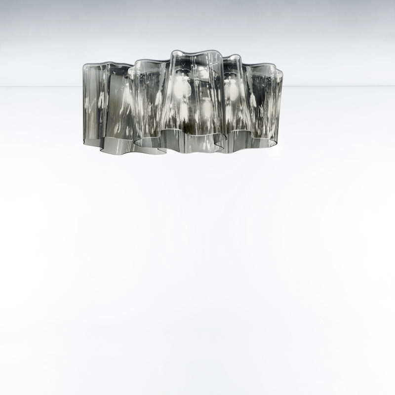 Logico Triple Linear Ceiling wall / ceiling lamps Artemide Standard - Milky White Dimmable 2-Wire 