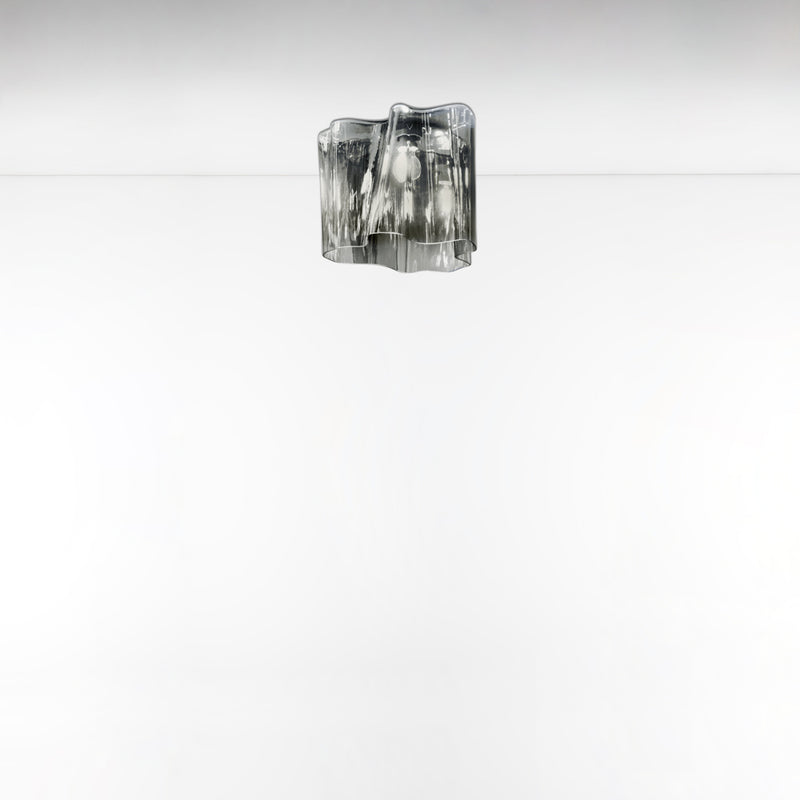 Logico Ceiling Single wall / ceiling lamps Artemide Mini - Smoke Grey Dimmable 2-Wire 