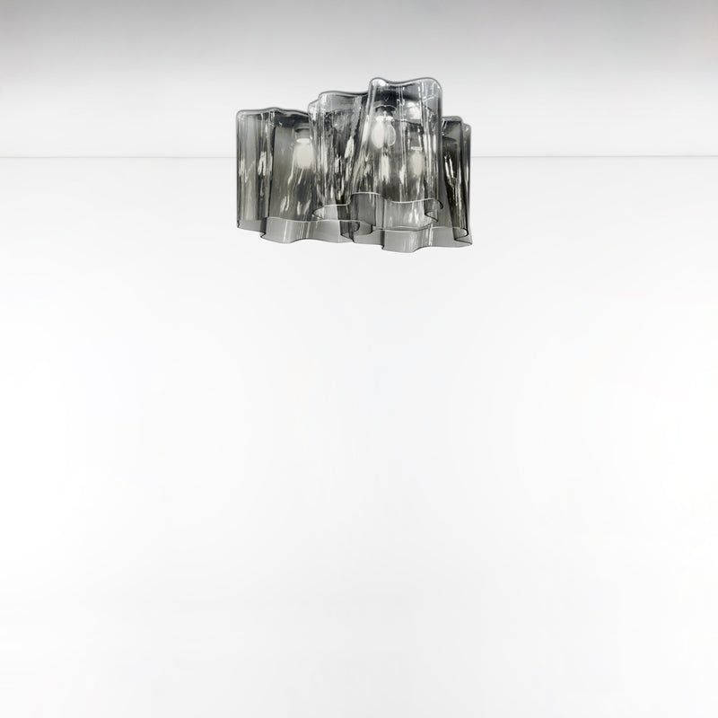 Logico Ceiling Triple Nested wall / ceiling lamps Artemide Mini - Milky White Dimmable 2-Wire 
