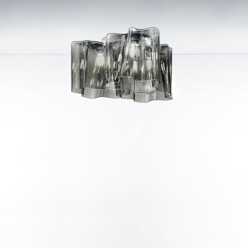 Logico Ceiling Triple Nested wall / ceiling lamps Artemide Standard - Milky White Dimmable 2-Wire 