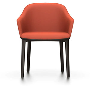Softshell Chair - Four-Leg Base Side/Dining Vitra Chocolate Glides For Carpet Plano_Brick-77