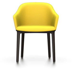 Softshell Chair - Four-Leg Base Side/Dining Vitra Chocolate Glides For Carpet Plano_Yellow/Mustrard-85