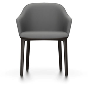 Softshell Chair - Four-Leg Base Side/Dining Vitra Chocolate Glides For Carpet Plano_Dimgrey-21