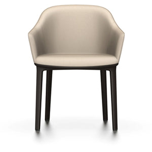 Softshell Chair - Four-Leg Base Side/Dining Vitra Chocolate Glides For Carpet vitra leather - sand (71) +$1100.00