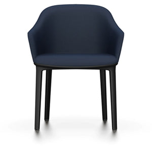 Softshell Chair - Four-Leg Base Side/Dining Vitra Basic Dark Glides For Carpet Plano_Dark Blue-57