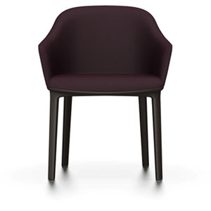 Softshell Chair - Four-Leg Base Side/Dining Vitra Chocolate Glides For Carpet Plano_Brown-54