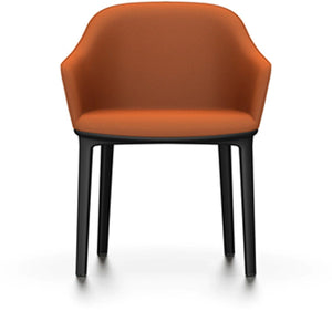Softshell Chair - Four-Leg Base Side/Dining Vitra Basic Dark Glides For Carpet Plano_Cognac-67