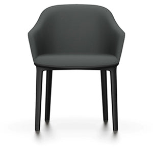 Softshell Chair - Four-Leg Base Side/Dining Vitra Basic Dark Glides For Carpet Plano_Dark Grey-69