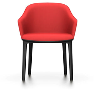 Softshell Chair - Four-Leg Base Side/Dining Vitra Basic Dark Glides For Carpet Plano_Poppy Red-72