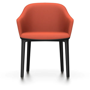 Softshell Chair - Four-Leg Base Side/Dining Vitra Basic Dark Glides For Carpet Plano_Brick-77
