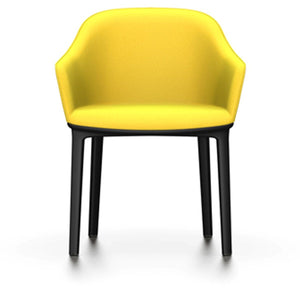 Softshell Chair - Four-Leg Base Side/Dining Vitra Basic Dark Glides For Carpet Plano_Yellow/Mustrard-85