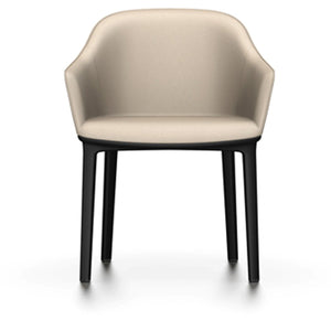 Softshell Chair - Four-Leg Base Side/Dining Vitra Basic Dark Glides For Carpet vitra leather - sand (71) +$1100.00