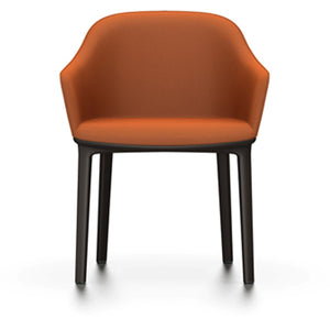 Softshell Chair - Four-Leg Base Side/Dining Vitra Chocolate Glides For Carpet Plano_Cognac-67