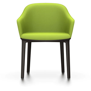 Softshell Chair - Four-Leg Base Side/Dining Vitra Chocolate Glides For Carpet Plano_Avocado-68