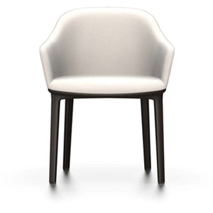 Softshell Chair - Four-Leg Base Side/Dining Vitra Chocolate Glides For Carpet Plano_Stone-70