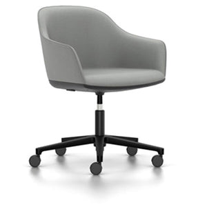 Softshell Chair - Task Chair task chair Vitra powder-coat basic dark Plano - sierra grey hard casters - unbraked (std)