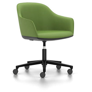 Softshell Chair - Task Chair task chair Vitra powder-coat basic dark Plano - grass green/forest hard casters - unbraked (std)