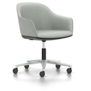 Softshell Chair - Task Chair task chair Vitra polished aluminum Plano - light grey/sierra grey hard casters - unbraked (std)