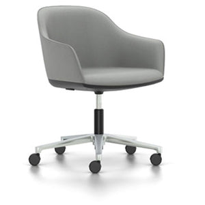 Softshell Chair - Task Chair task chair Vitra polished aluminum Plano - sierra grey hard casters - unbraked (std)