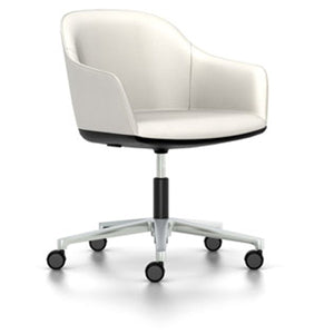 Softshell Chair - Task Chair task chair Vitra polished aluminum Vitra leather - snow hard casters - unbraked (std)