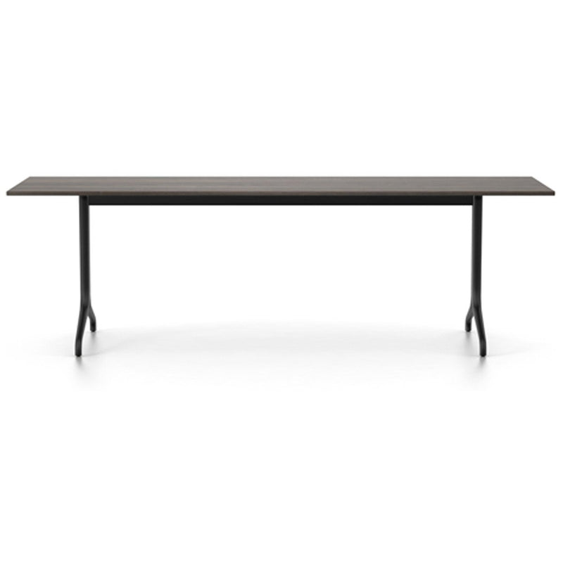 Belleville Rectangular Table Dining Tables Vitra 94.5" L x 31.5" - solid smoked oak top oiled 