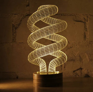 Spiral LED Table Lamp Table Lamps Studio Cheha 