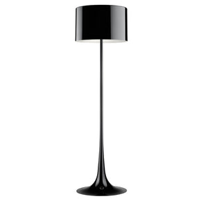 Spun Floor Lamp Floor Lamps Flos Shiny Black 