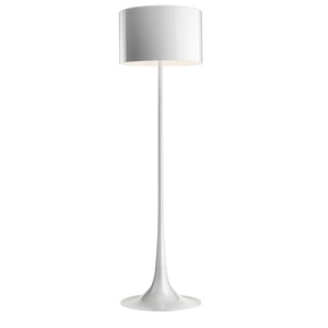 Spun Floor Lamp Floor Lamps Flos Shiny White 