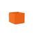 Square Planter planter Loll Designs Sunset Orange 22 Gallon 