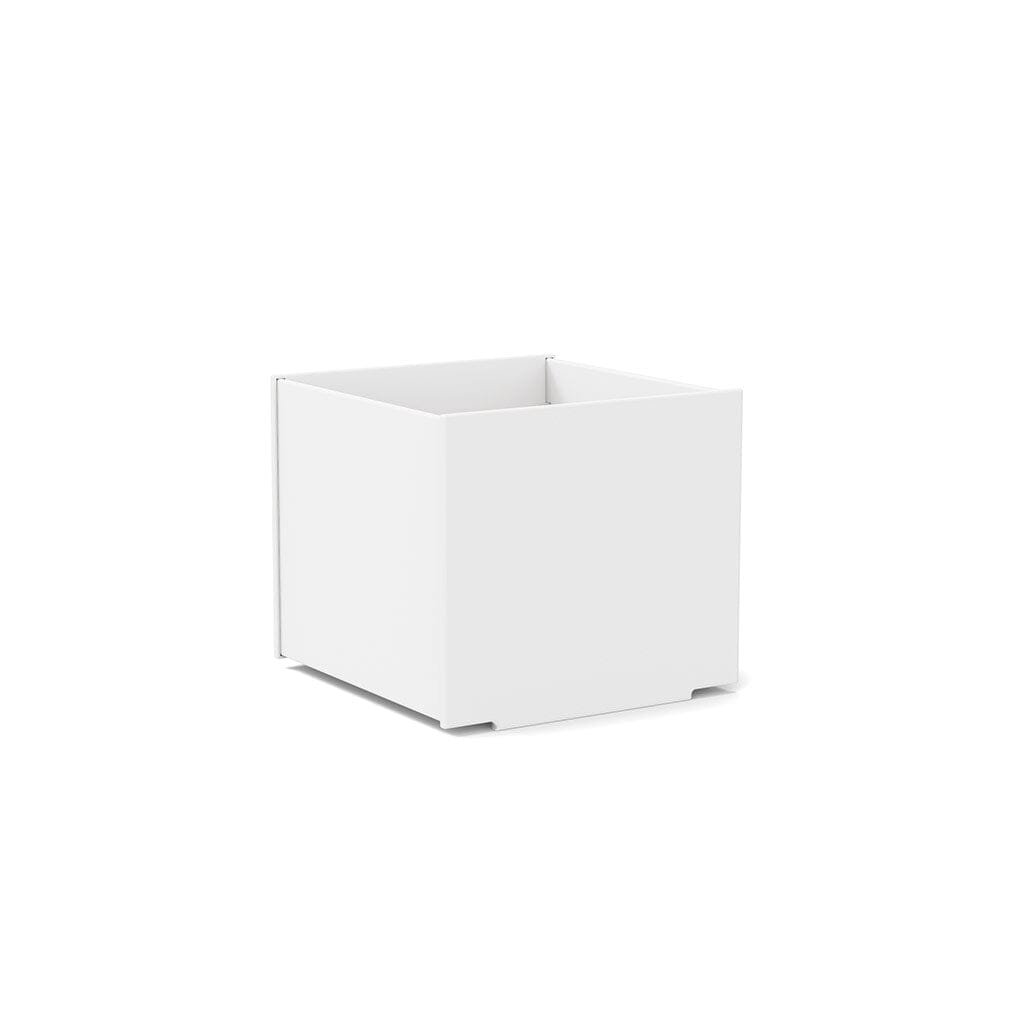 Square Planter planter Loll Designs Cloud White 22 Gallon 