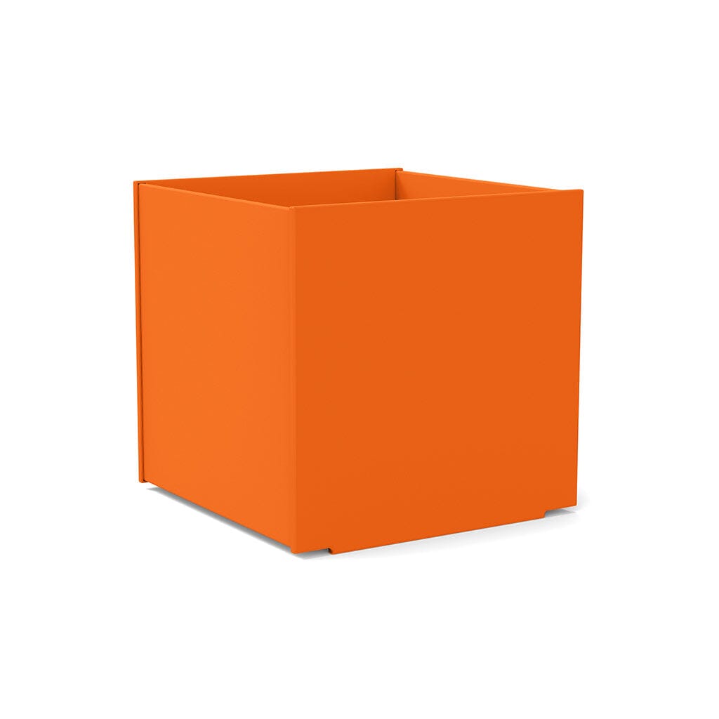 Square Planter planter Loll Designs Sunset Orange 60 Gallon 