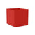 Square Planter planter Loll Designs Apple Red 60 Gallon 