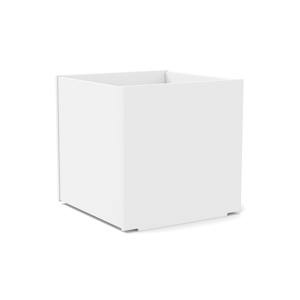 Square Planter planter Loll Designs Cloud White 60 Gallon 